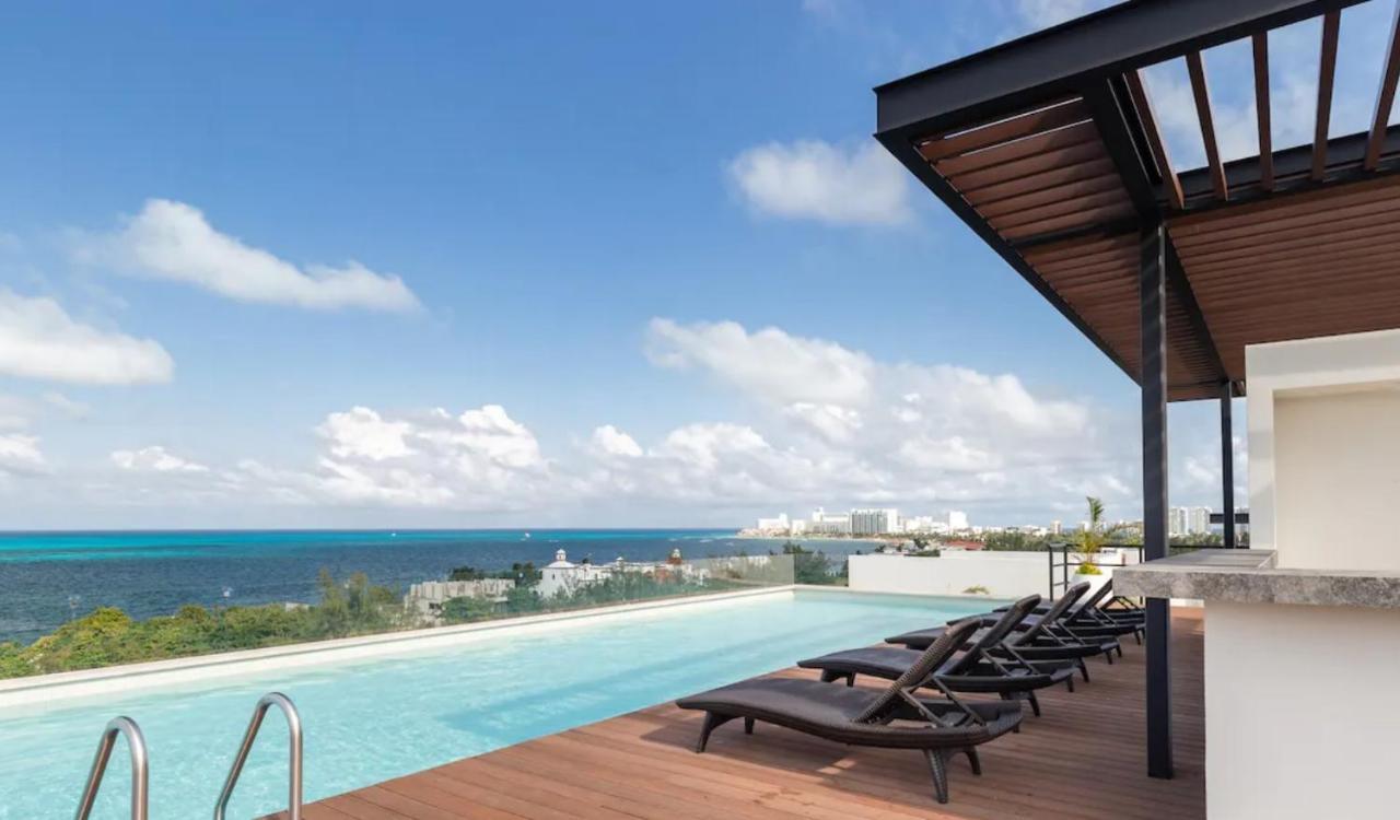 Elegant Apartment Well Located In The Hotel Zone Of Cancun Bagian luar foto